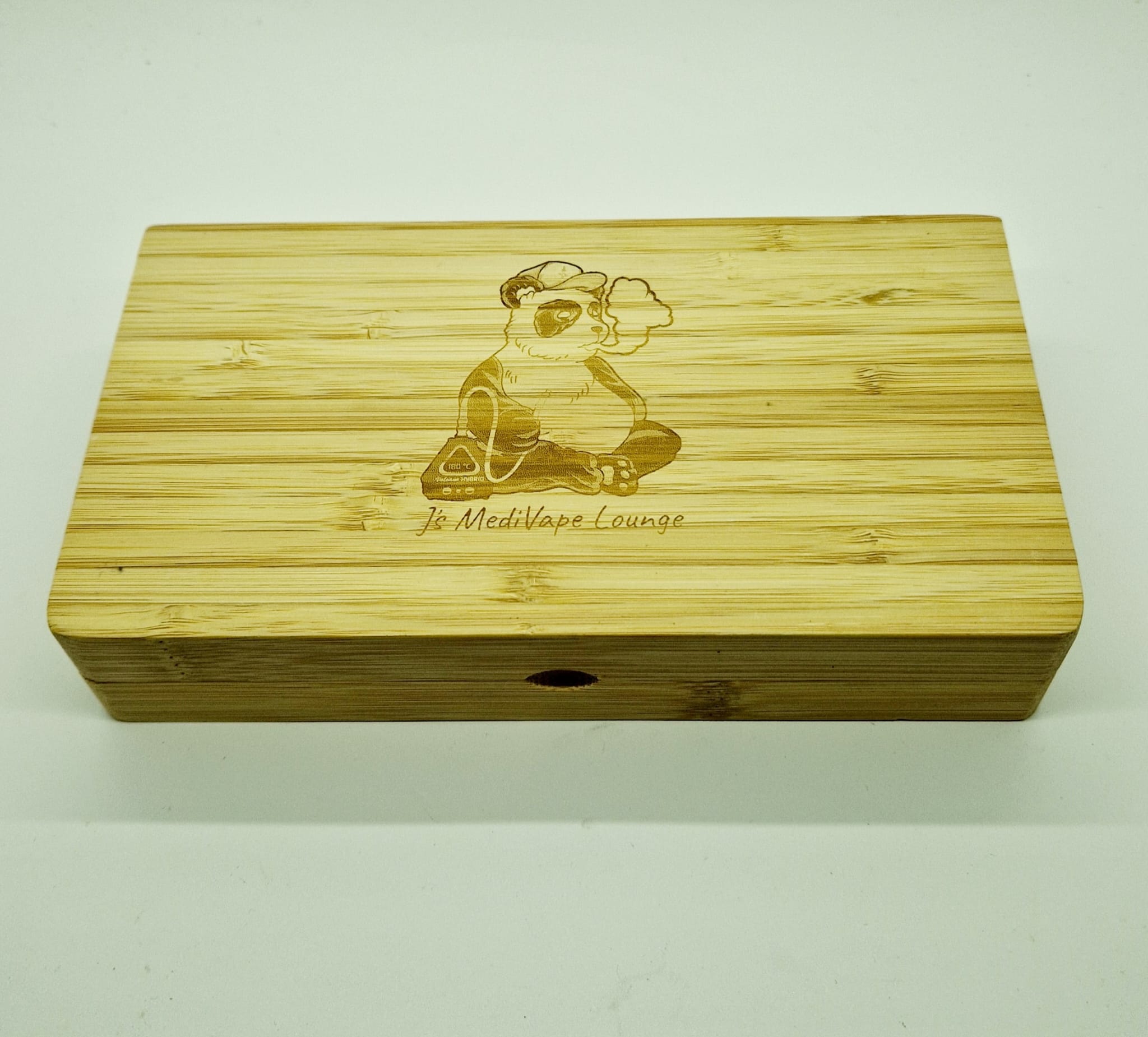 Custom Engraved 2 Part Magnetic Bamboo Rolling Tray - Image 4