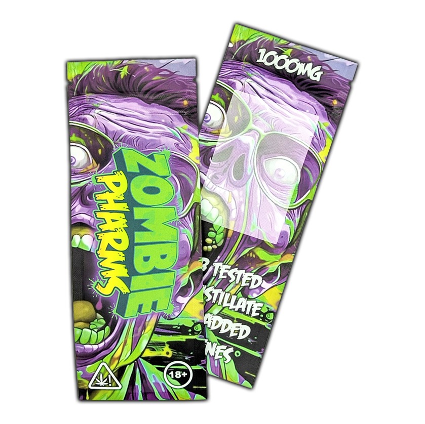 Custom Direct Print Vape/Pre Roll Mylar Bags Matte Finnish
